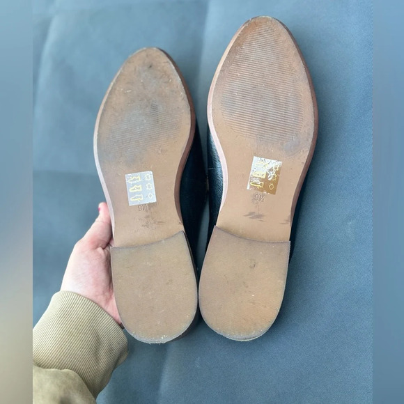 Madewell The Frances Loafer Mule Sandal Women's 9.5 Black Leather Slip On Flat - Picture 6 of 6